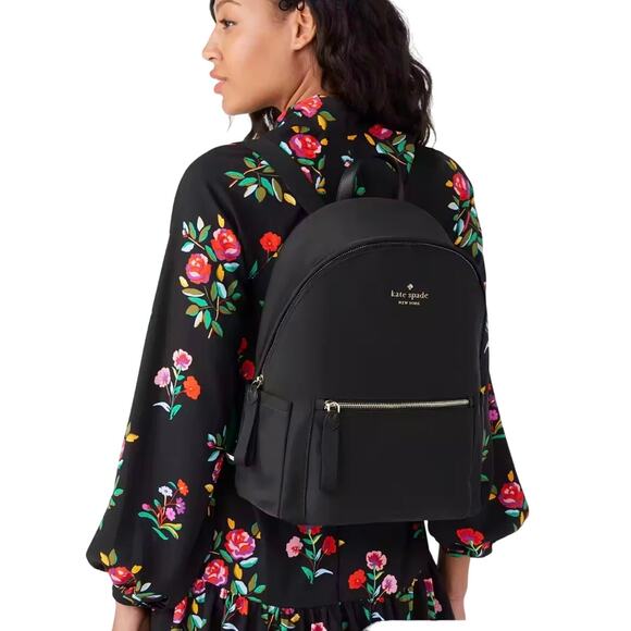 kate spade Handbags - KATE SPADE *NWOT* Chelsea Large Nylon Backpack Black